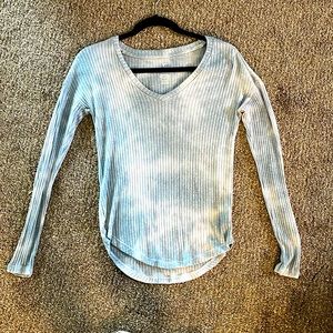 American eagle tie dye drop shoulder long sleeve size xxs